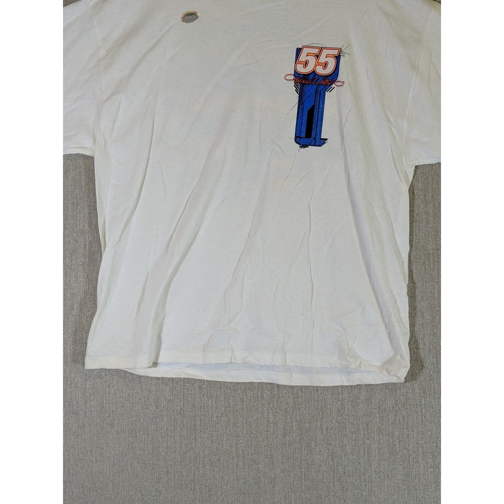 Delta Pro Weight Nascar Men's T-shirt‎ White 2XL Cotton Michael Waltrip No. 55 - Picture 9 of 12